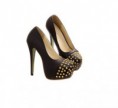 Elegant Stylish Women's Pumps With Solid Color Stiletto Heel Rivets Design